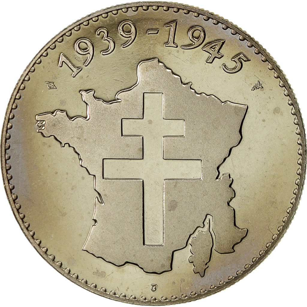 Francia, medalla, 1939-1945, Libération de la France Janvier 1945, SC+, Cobre -