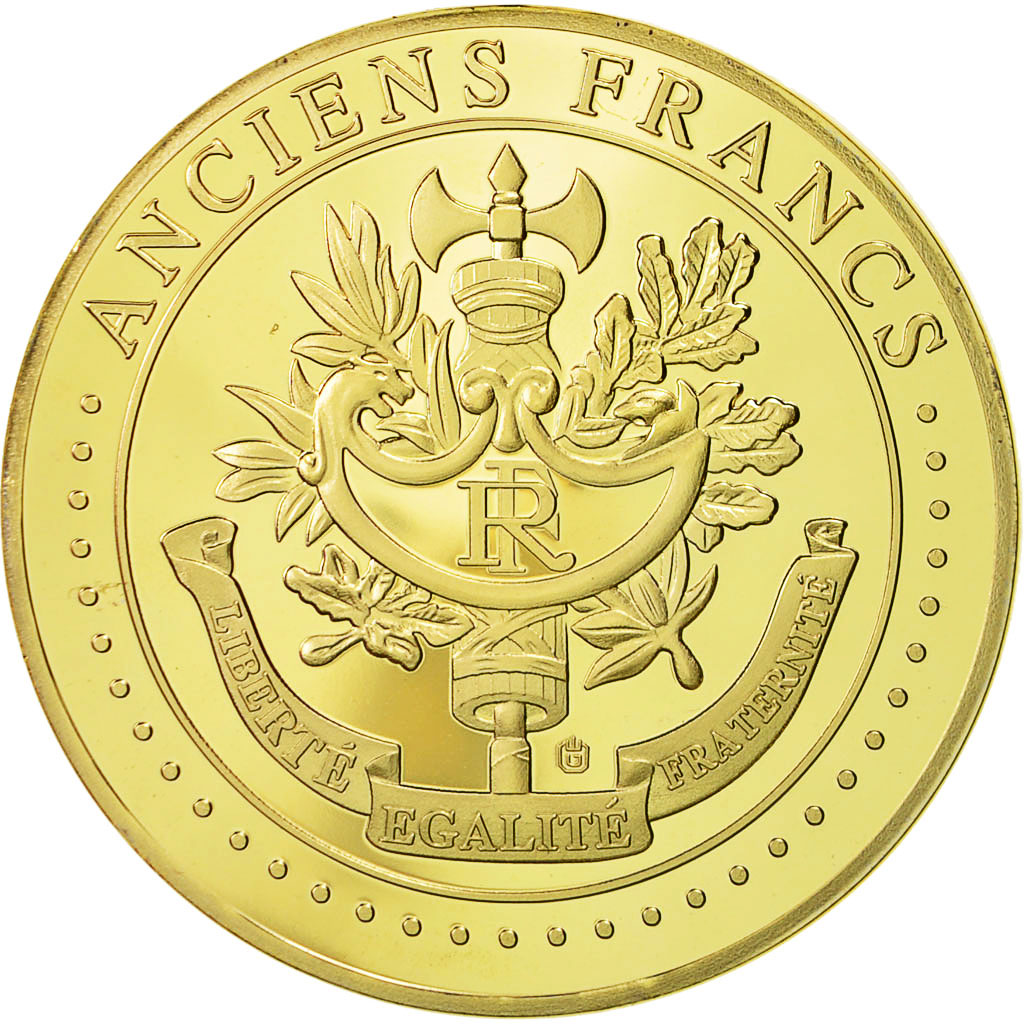 France, Medal, Les Anciens Francs, billet de 5000 Francs Victoire, 2009, 