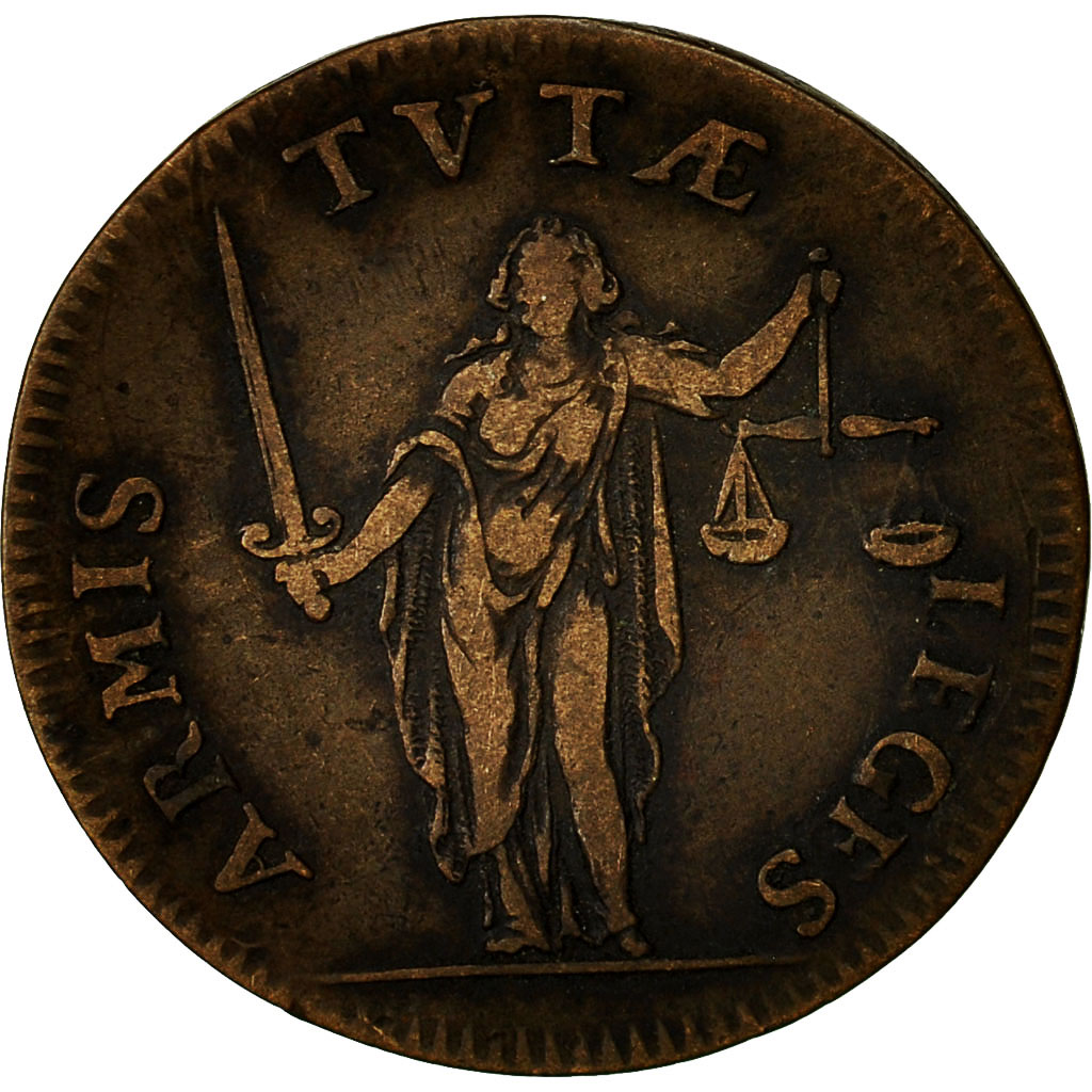 France, Token, Louis XIV, Réforme de la Justice, , Copper