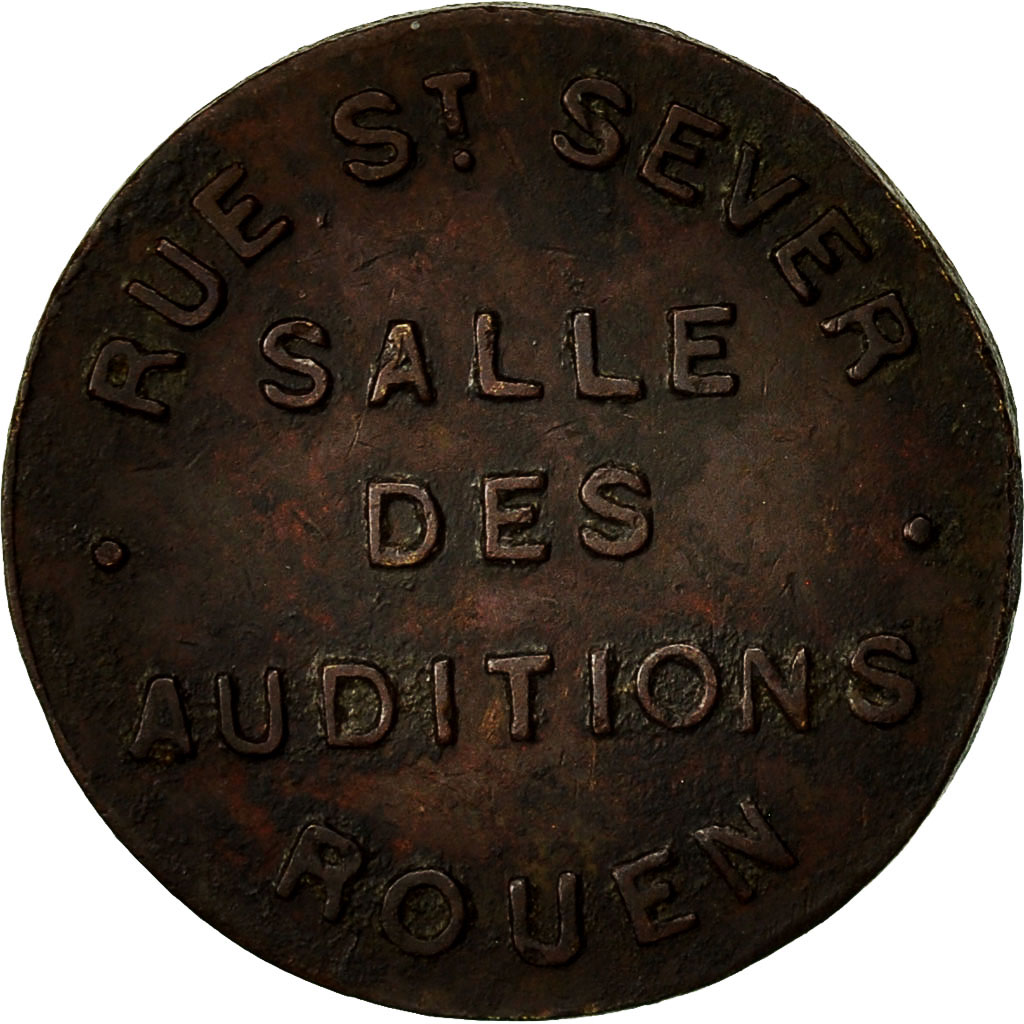 France, Token, Salle des Auditions, Rouen, , Copper