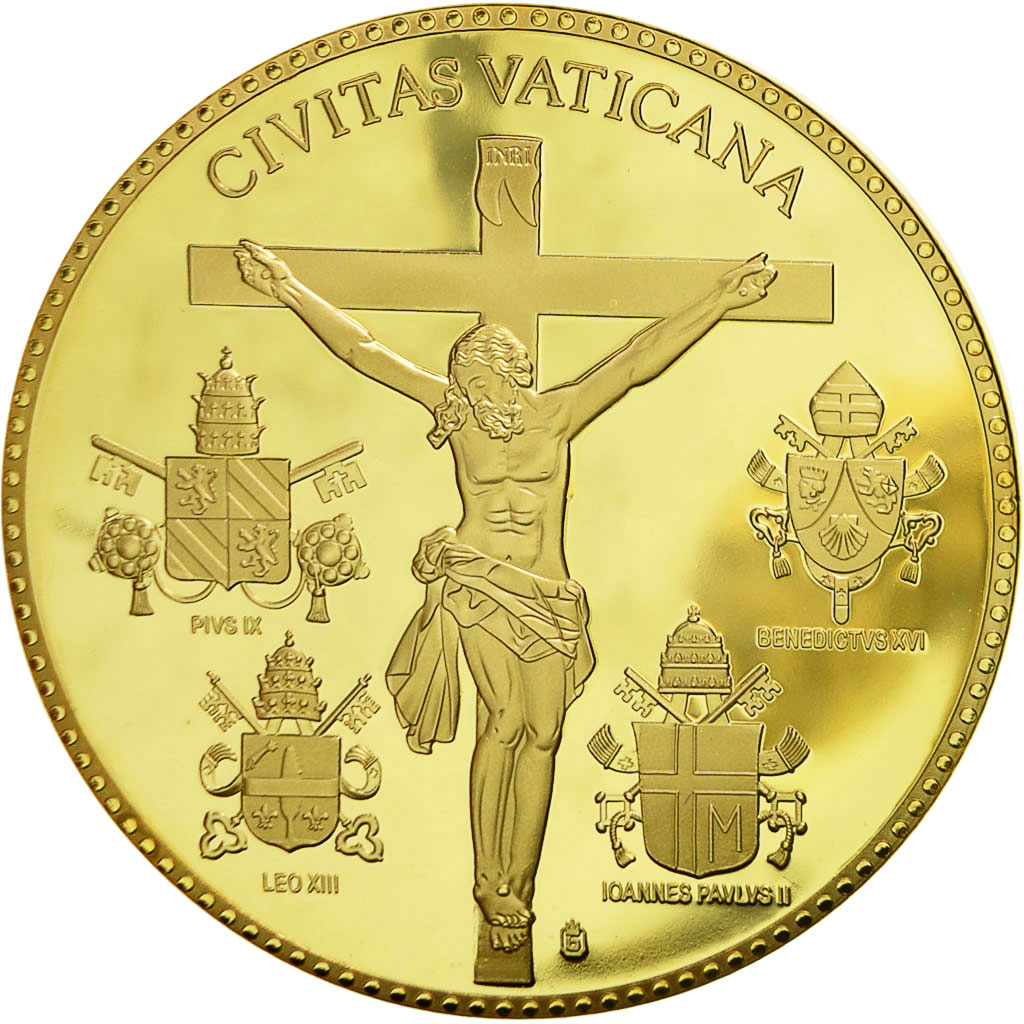 Vatican, Medal, Le Pape Jean-Paul II, 2011, , Copper Gilt