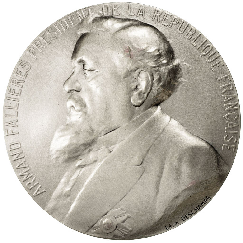 France, Medal, Les Présidents de la République, Armand Fallières, Deschamps