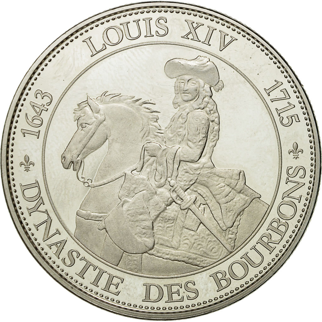 France, Medal, Louis XIV, Dynastie des Bourbons, , Copper-nickel