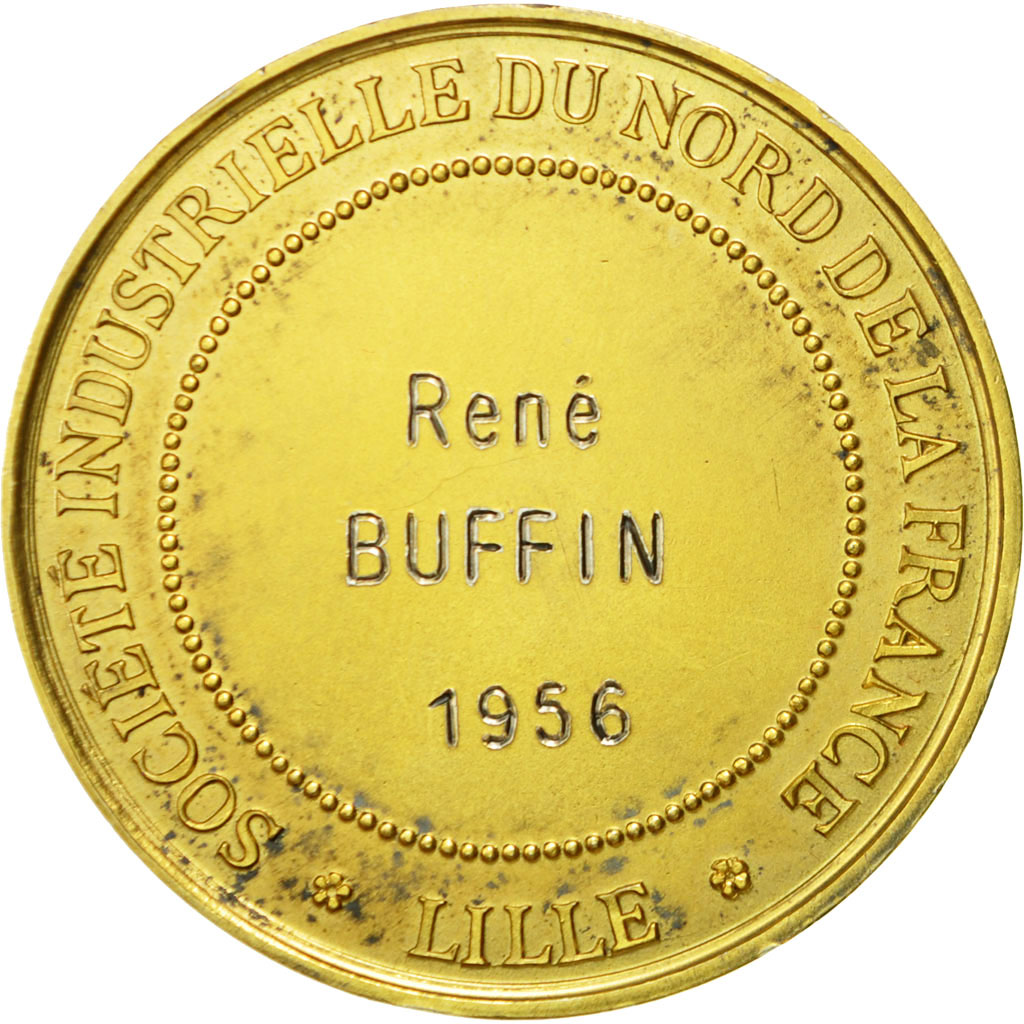 France, Medal, Société Industrielle du Nord de la France, 1956, Brenet