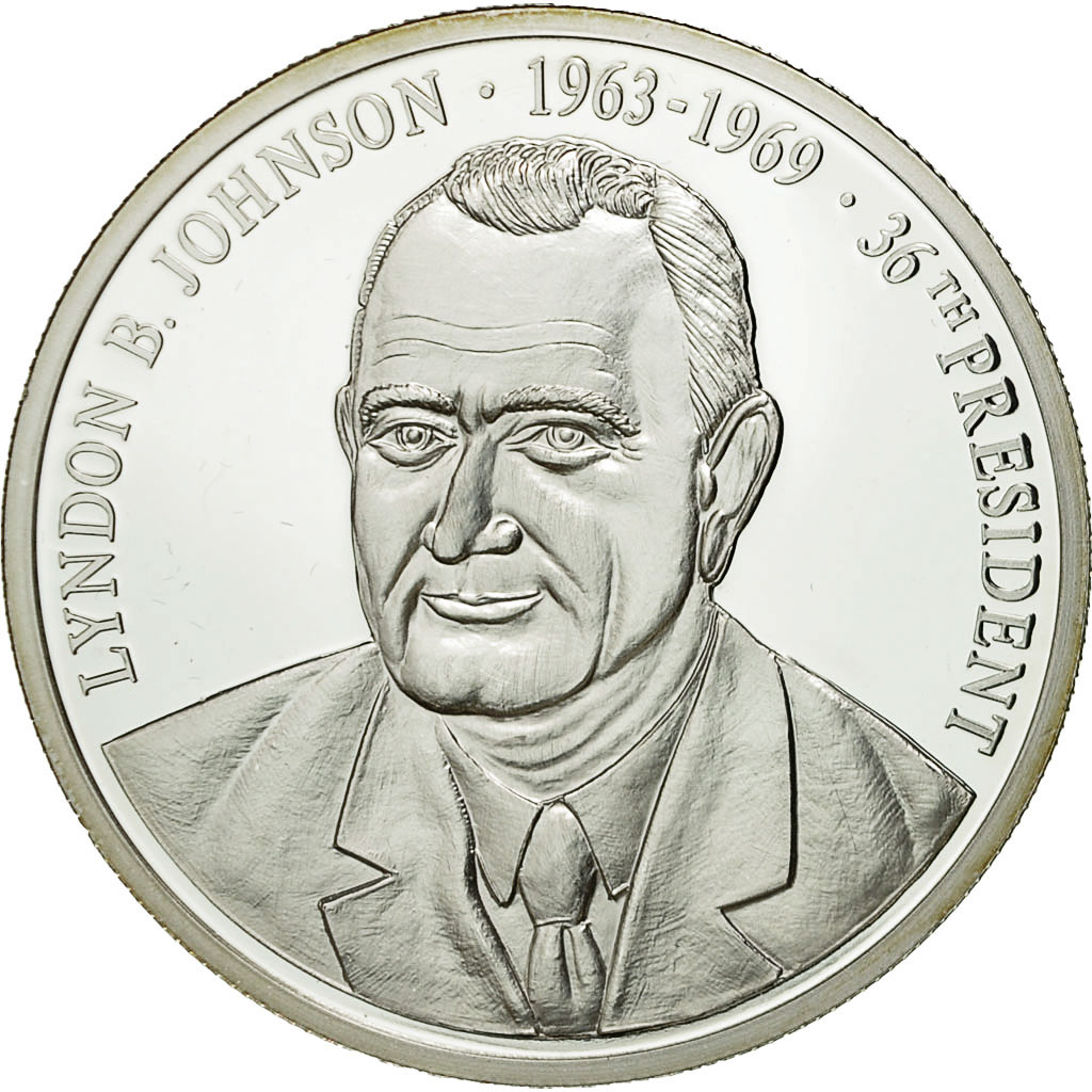 United States of America, Medal, Les Présidents des Etats-Unis, L. Johnson