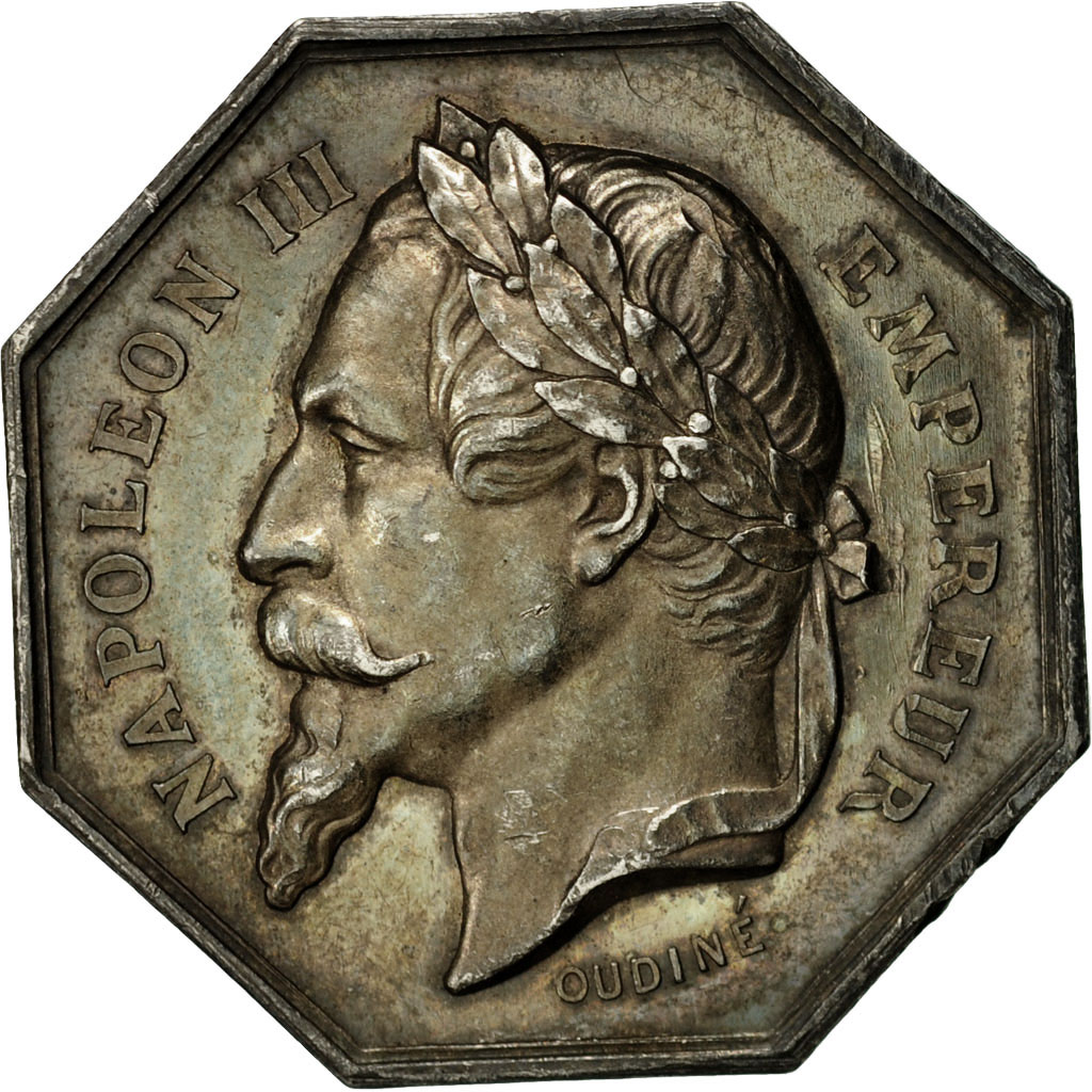 Médaille Napoléon III En Argent Par Oudiné - XIXème Siècle - Non Attribuée