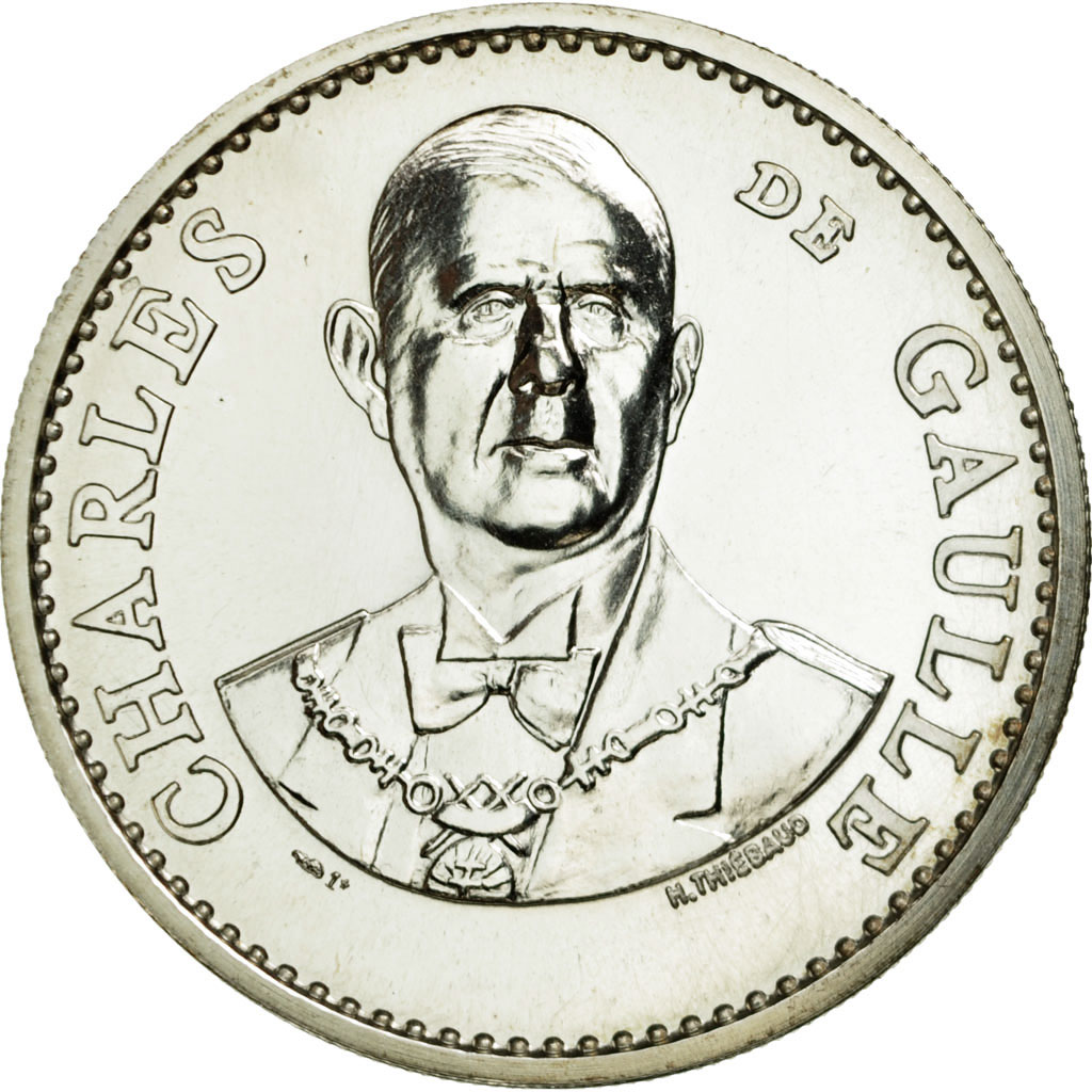 France, Medal, Les Présidents de la République, Charles De Gaulle, Thiébaud