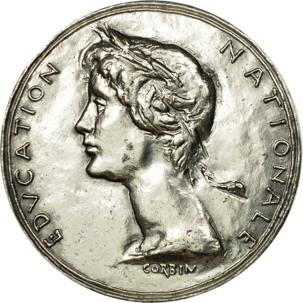 France, Medal, Education Nationale, 1960, Corbin, , Silver