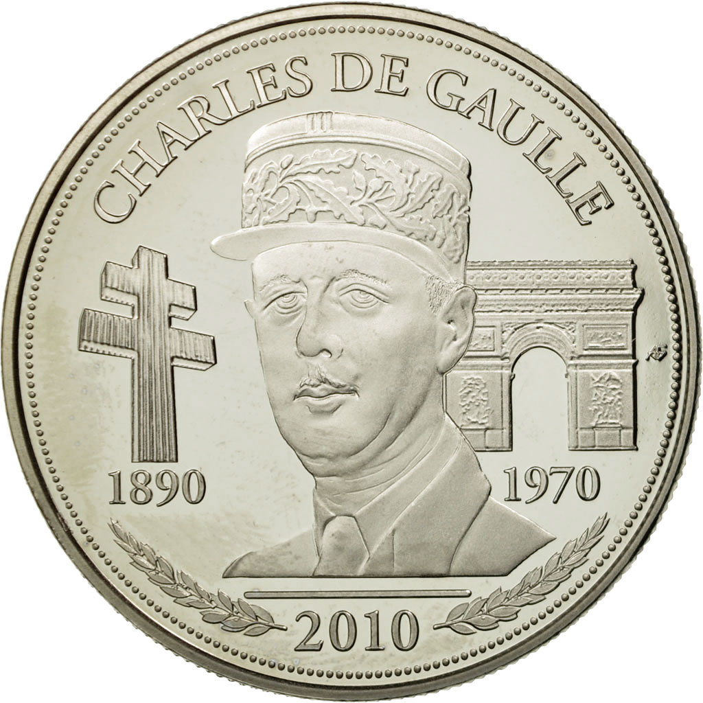 France, Medal, Les Présidents de la République, Charles De Gaulle, 2010