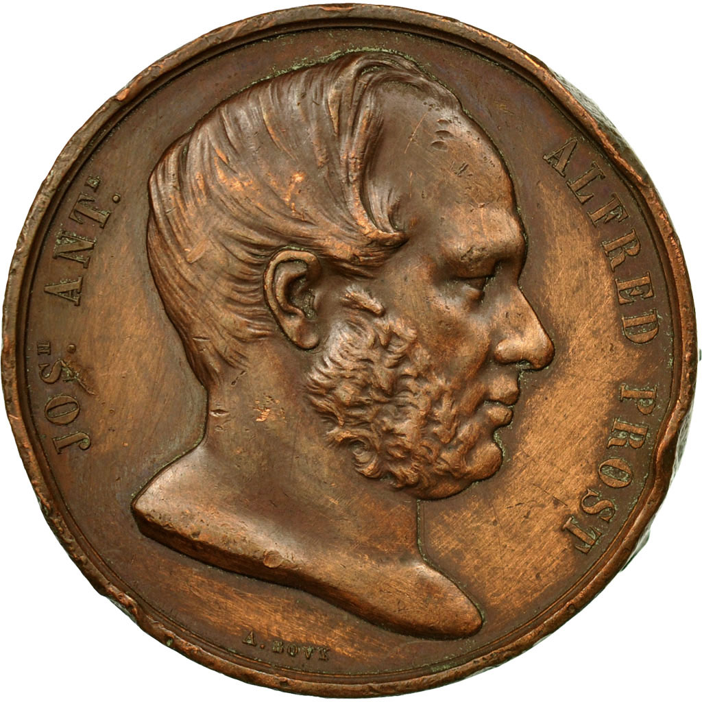 France, Medal, Compagnie Générale des Caisses d'Escompte, Paris, 1852, Bovy