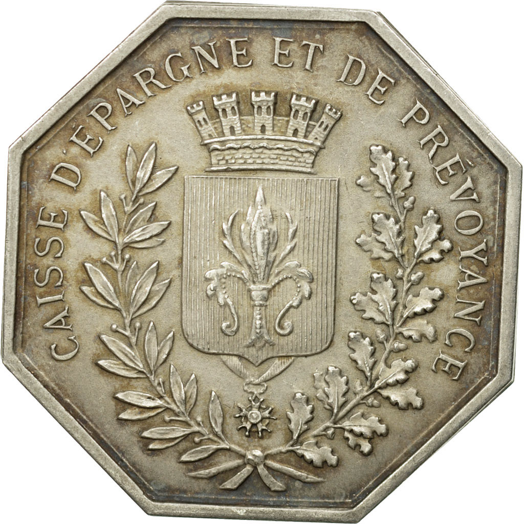 France, Token, Caisse d'épargne et de prévoyance de Lille, , Silver