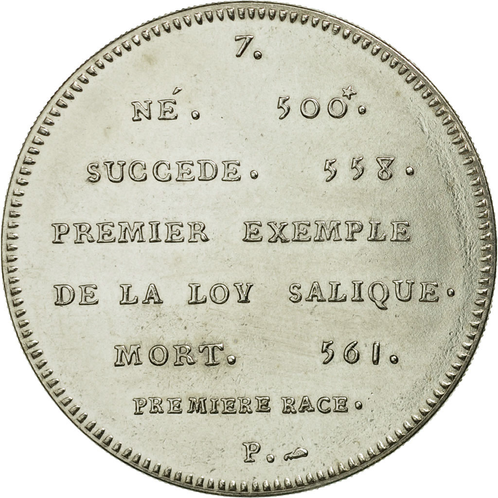 France, Medal, Les Rois de France, Clotaire I, , Cupro-nickel