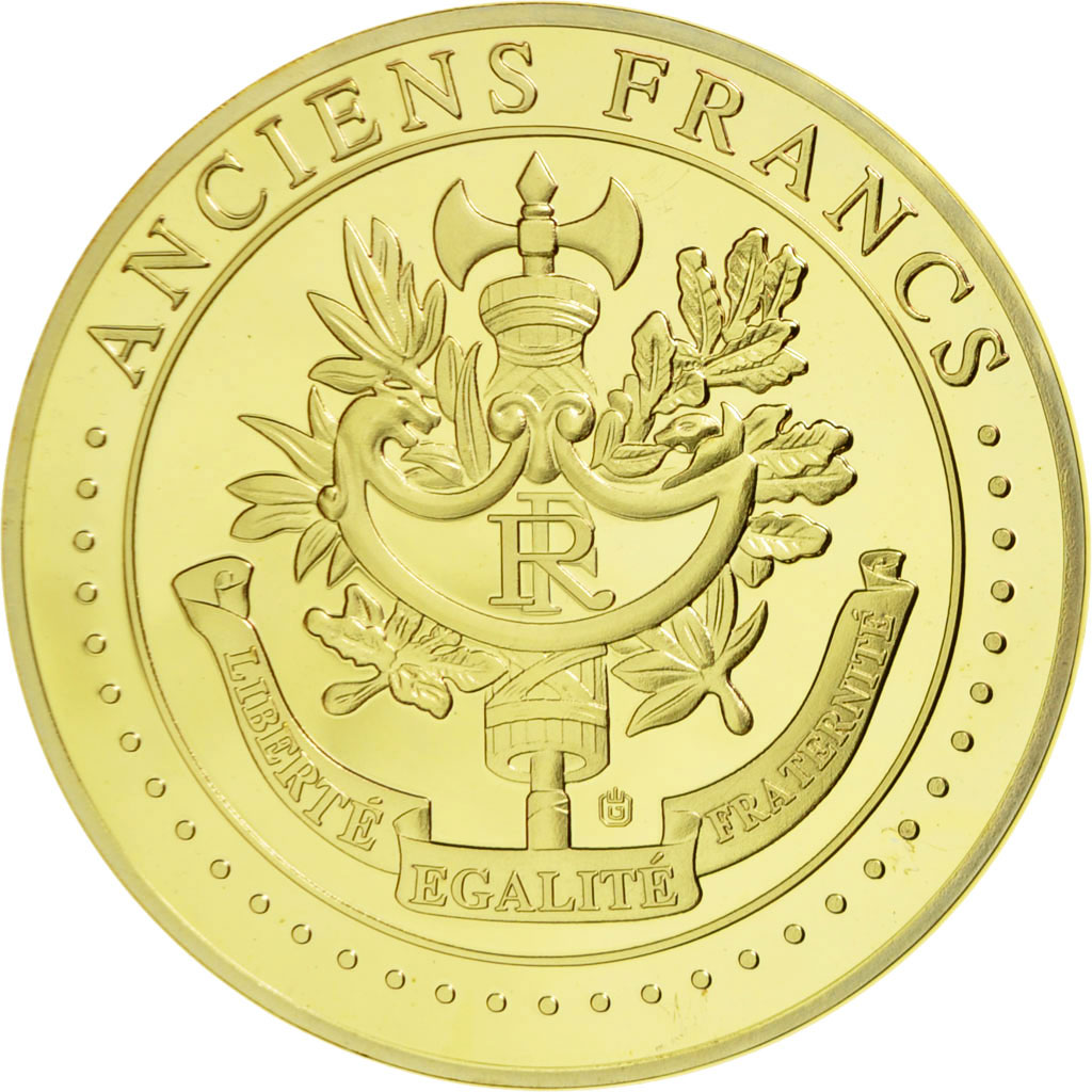 France, Medal, Les Anciens Francs, billet de 5000 Francs Victoire, 2009, 