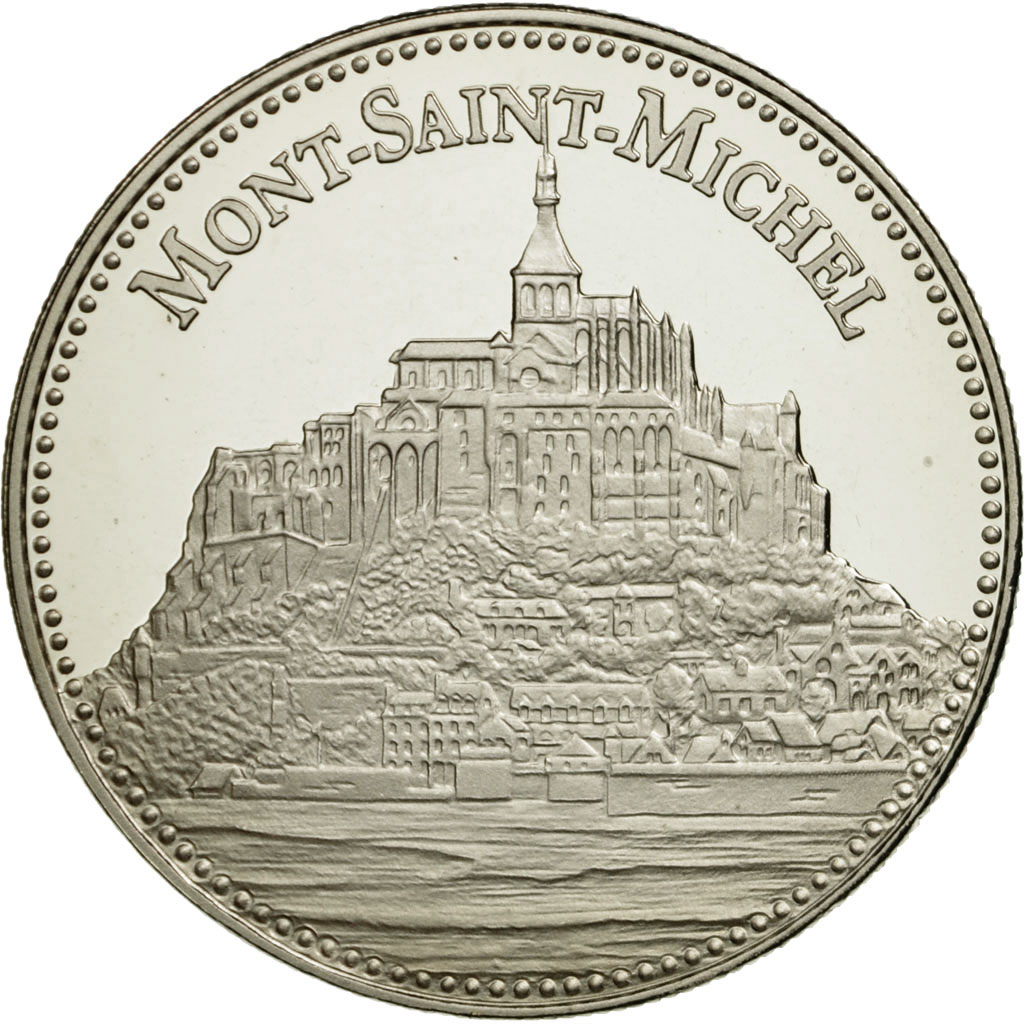 France, Medal, Le Mont Saint-Michel, , Copper-nickel