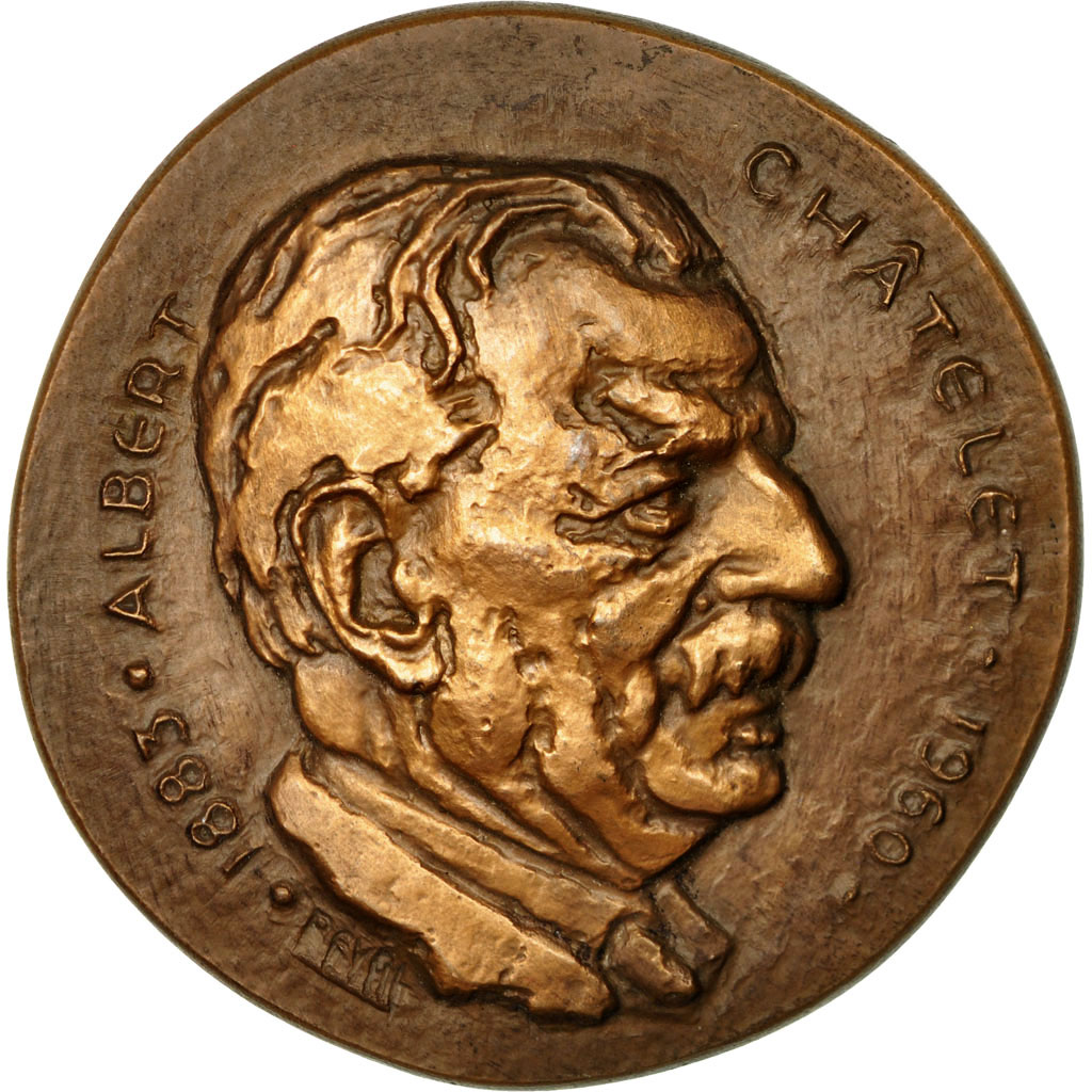 France, Medal, Politique, Albert Châtelet, Revol, , Bronze
