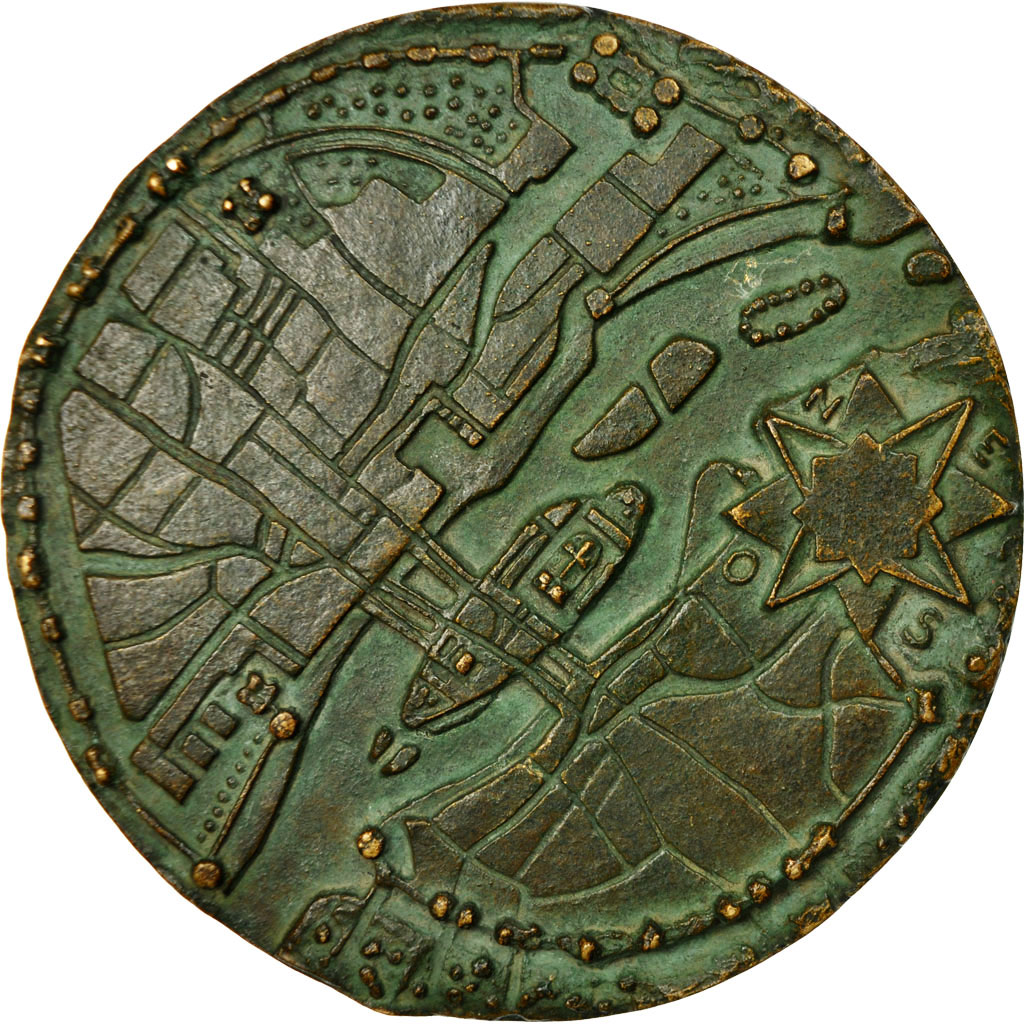 Frankrijk, Medaille, Fonte, Fluctuat Nec Mergitur, Paris, Revol, PR, Bronze