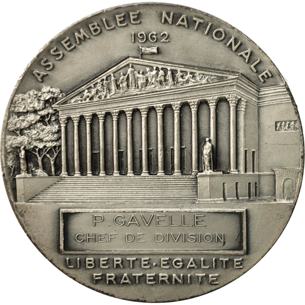 Frankrijk, Medaille, Assemblée Nationale, P.Gavelle, Chef de Division, 1962