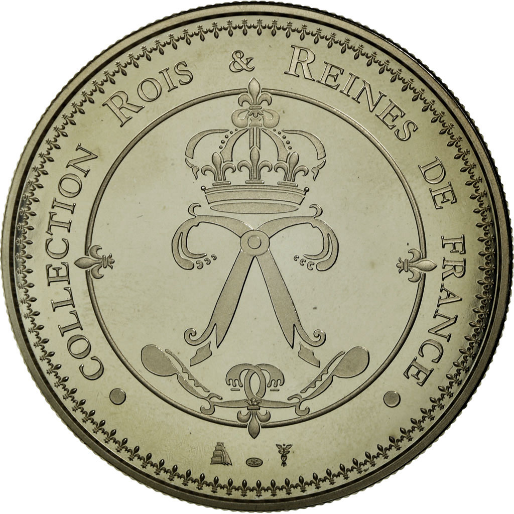 France, Medal, Les rois de France, Louis XIV, , Copper-nickel