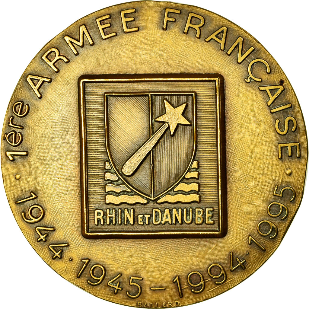 France, Medal, Seconde Guerre Mondiale, 1ère Armée Française, Rhin-Danube