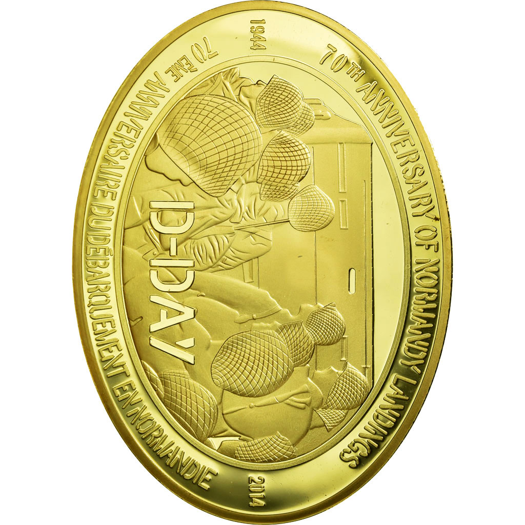 France, Medal, 70ème Anniversaire du Débarquement de Normandie, D-DAY, 2014