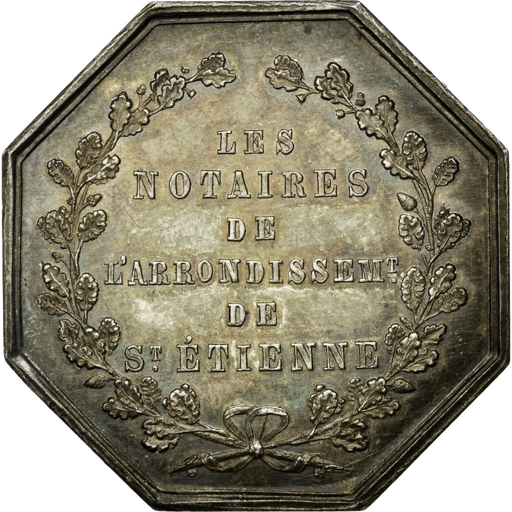 France, Token, Notaires de l'Arrondissement de Saint-Etienne, 1846, Durand