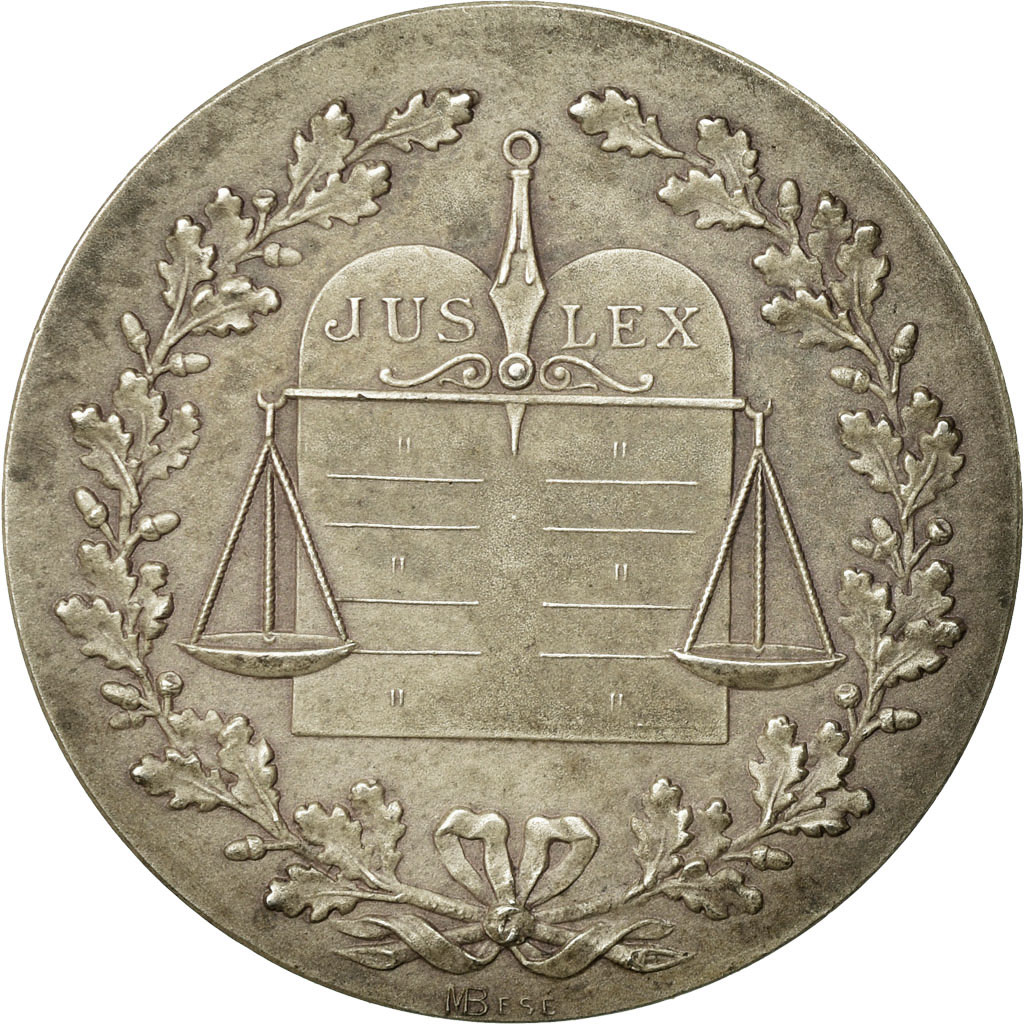 Frankrijk, Token, Notariat, Commission d'Examen de Vienne, 1902, UNC-, Zilver