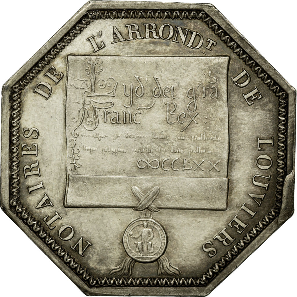 France, Token, Notaires de Louviers (Saint-Louis), , Silver, Lerouge:165