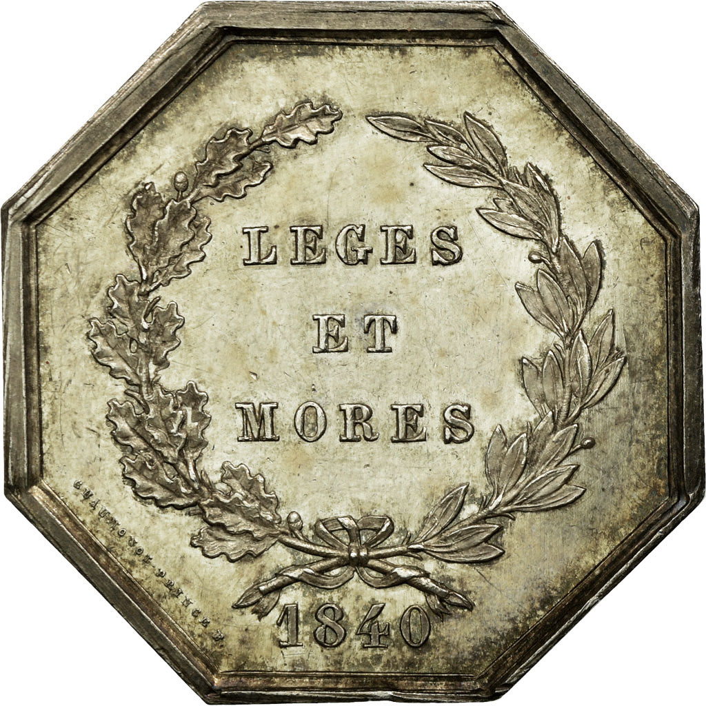 France, Token, Chambre des Notaires de Bar-sur-Aube, 1840, Chaumonot, 