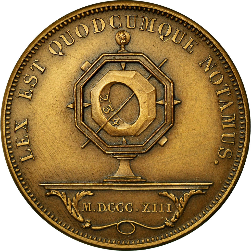 France, Token, Notaires de l'Arrondissement de Saint-Etienne, 1886, 