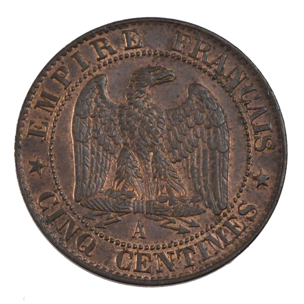 Coin, France, Napoleon III, Napoléon III, 5 Centimes, 1854, Paris, 
