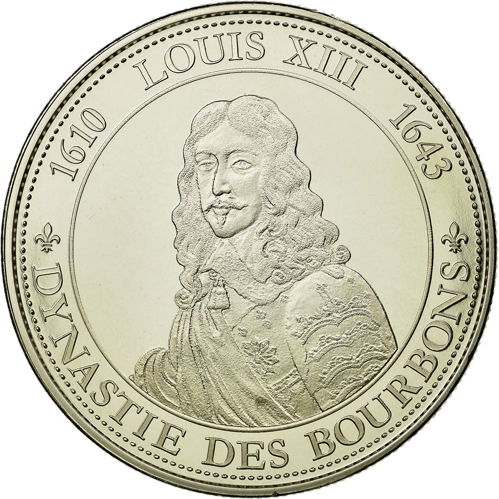 France, Medal, Les rois de France, Louis XIII, , Copper-nickel