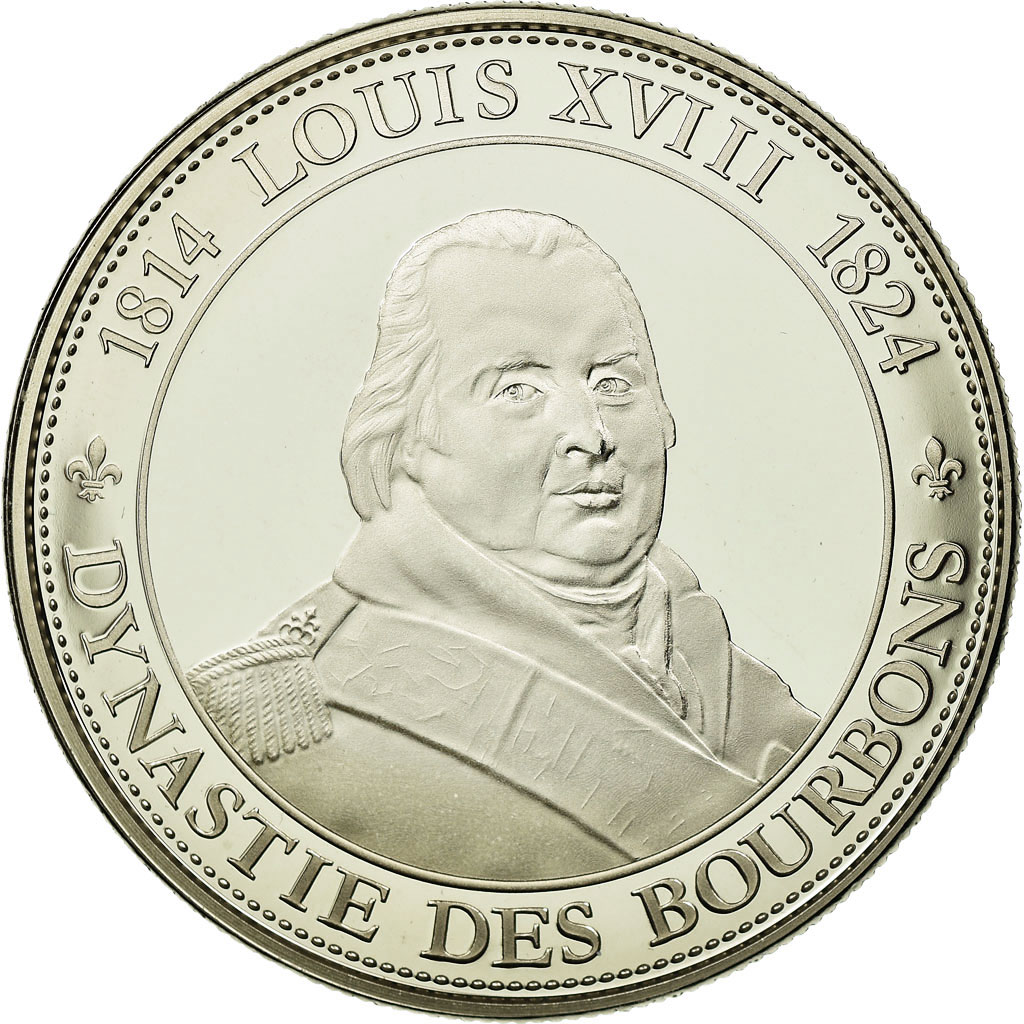 France, Medal, Les rois de France, Louis XVIII, History, 