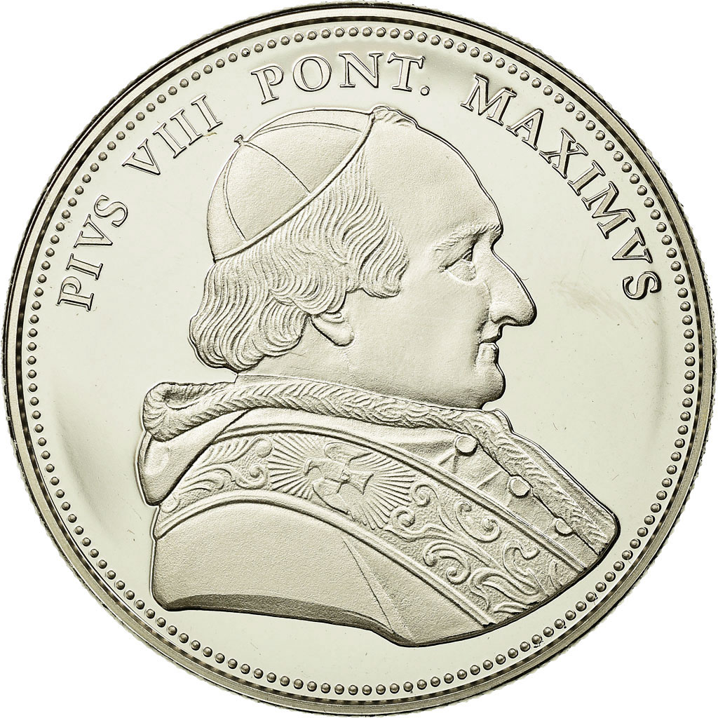 Vatican, Medal, Le Pape Pie VIII, , Copper-nickel