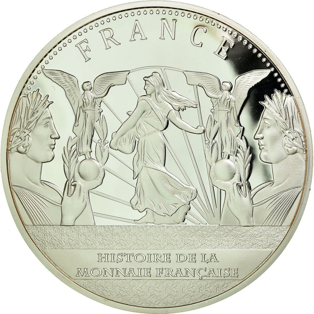 France, Medal, Histoire de la monnaie Française, 20 Francs 1807, 