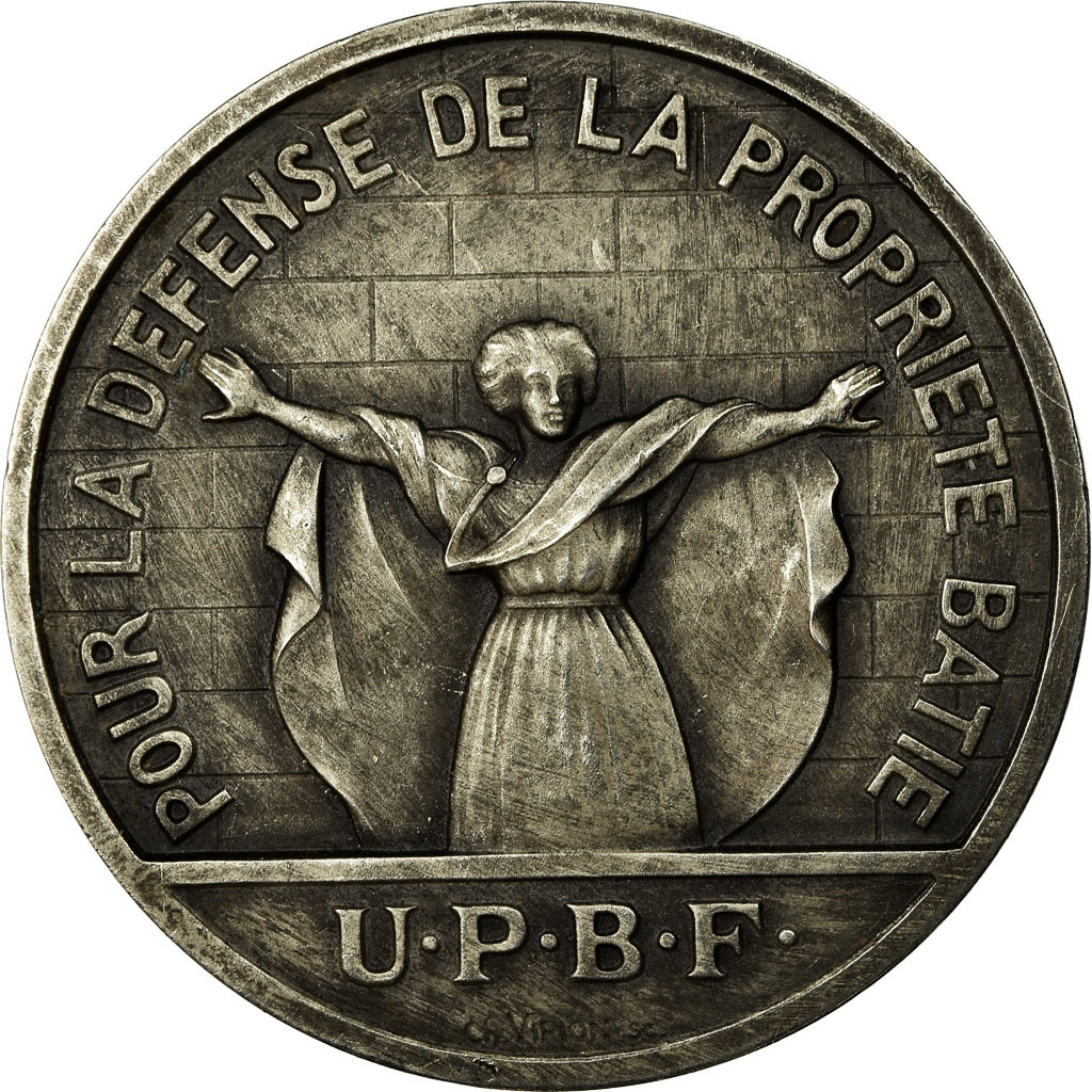 France, Medal, Comité des Popriétaires du Quartier de la Porte Saint-Martin