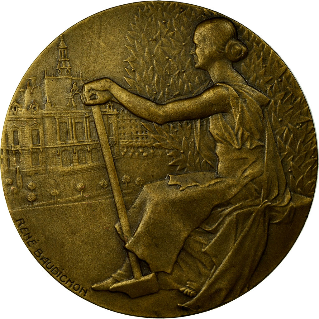 France, Medal, Ville de Levallois-Perret, Certificat d'Études Primaires