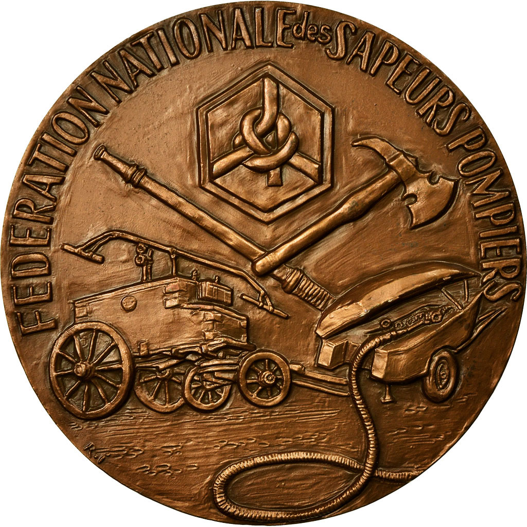 France, Medal, Centenaire de la Fédération Nationale des Sapeurs Pompiers