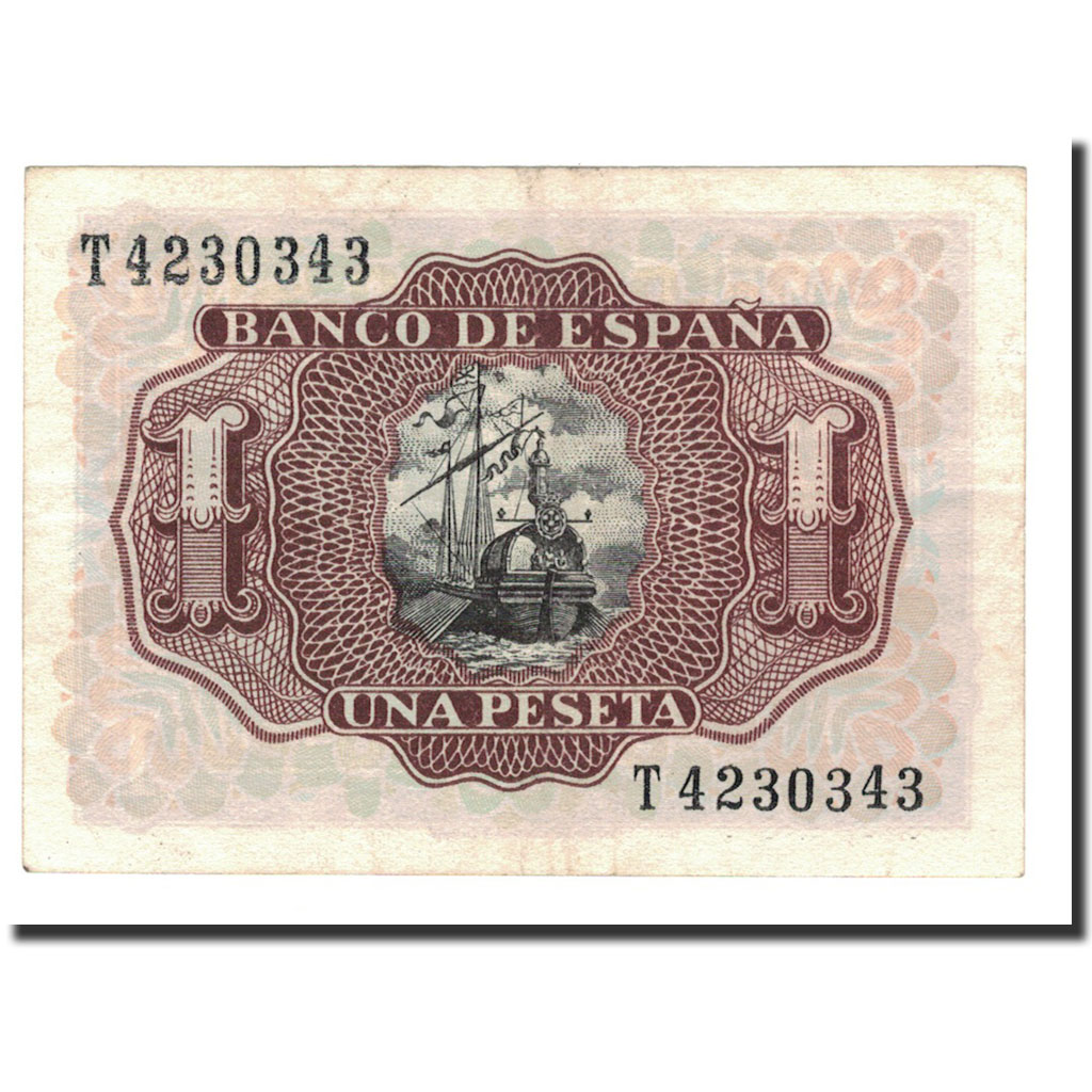 Billete, 1 Peseta, 1953, España, KM:144a, 1953-07-22, SC