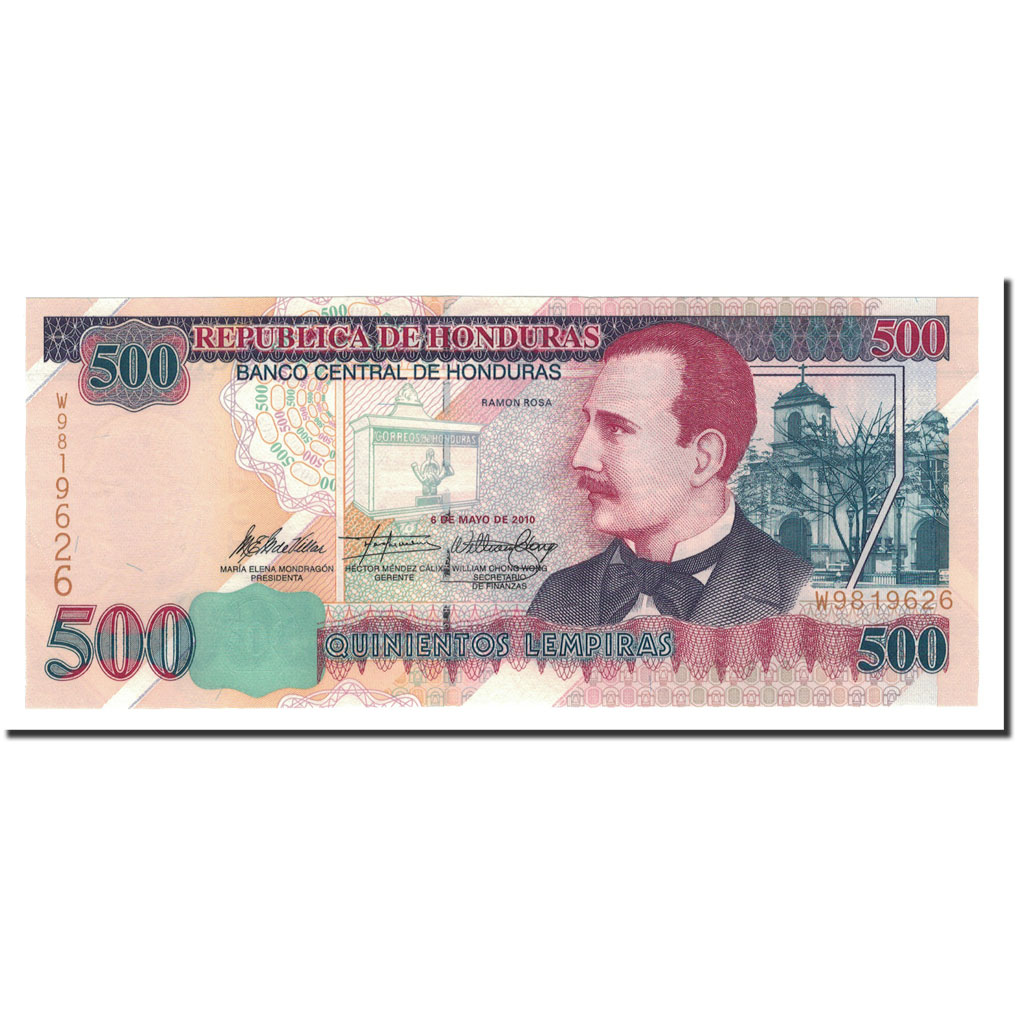 Biljet, Honduras, 500 Lempiras, 1995-2010, 2010-05-06, KM:78g, NIEUW