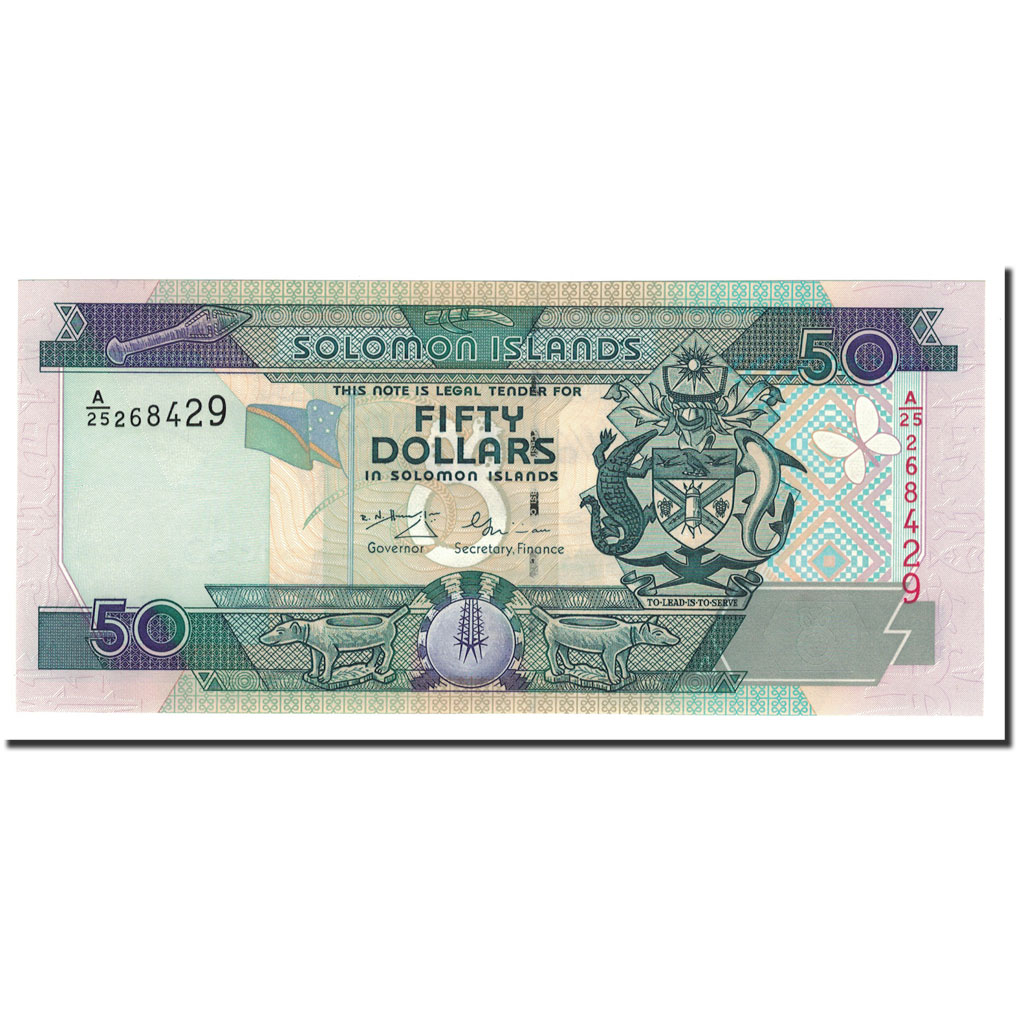 Banknote, Solomon Islands, 50 Dollars, 2001, KM:24, UNC(65-70)