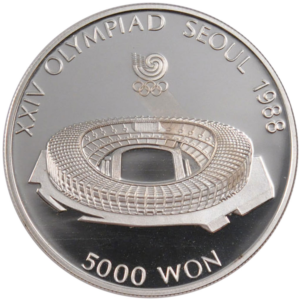Coin, KOREA-SOUTH, 5000 Won, 1988, , Silver, KM:60