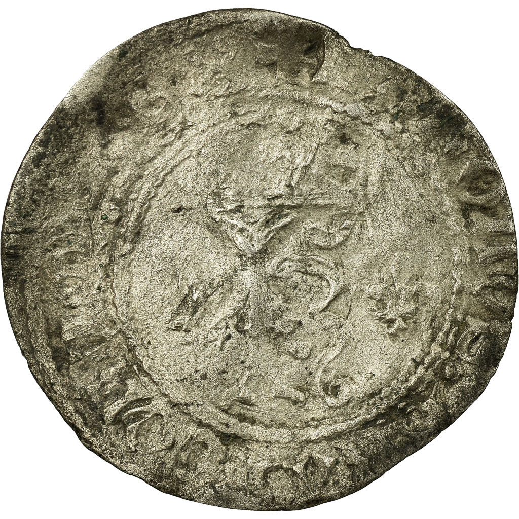 Coin, France, 1/2 Karolus, Châlons-Sur-Marne, F(12-15), Silver, Duplessy:594