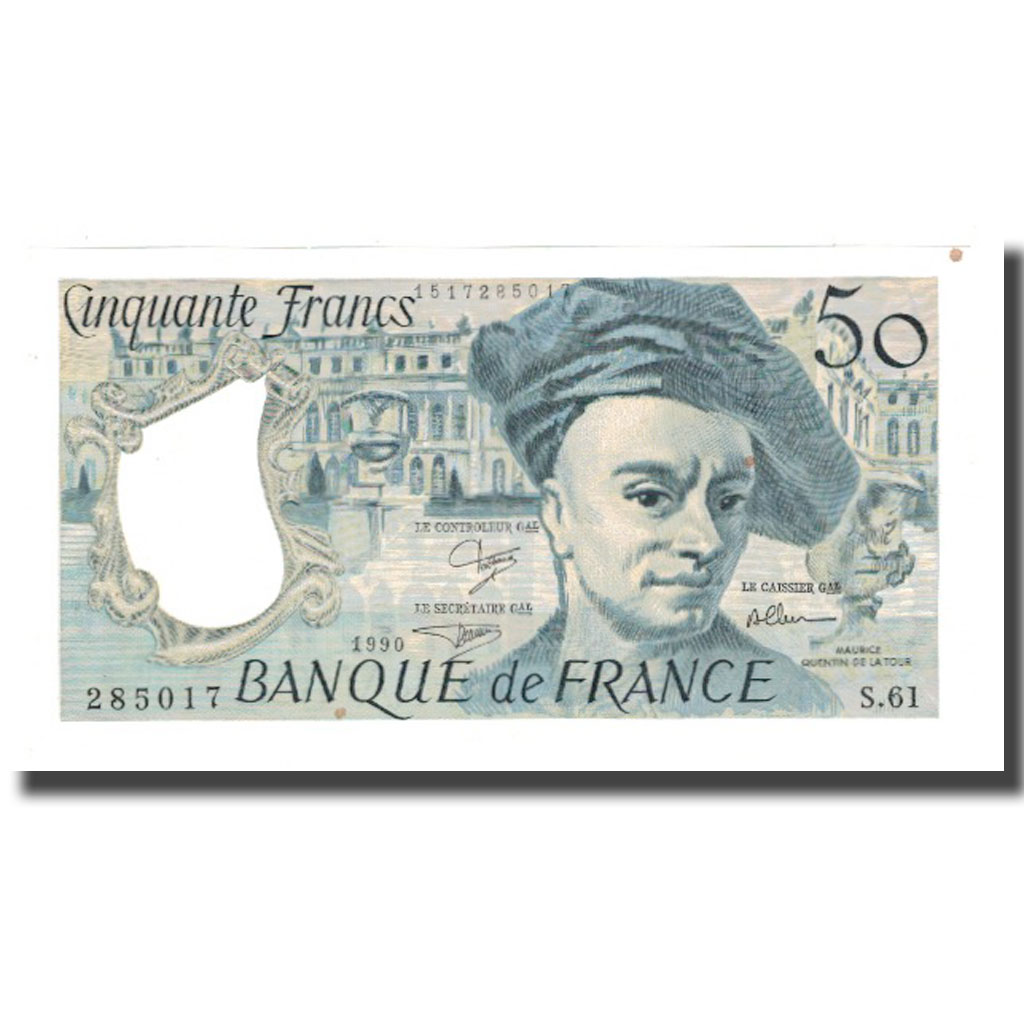 France, 50 Francs, 1976-1992, 1990, UNC(64), Fayette:67.16, KM:152e