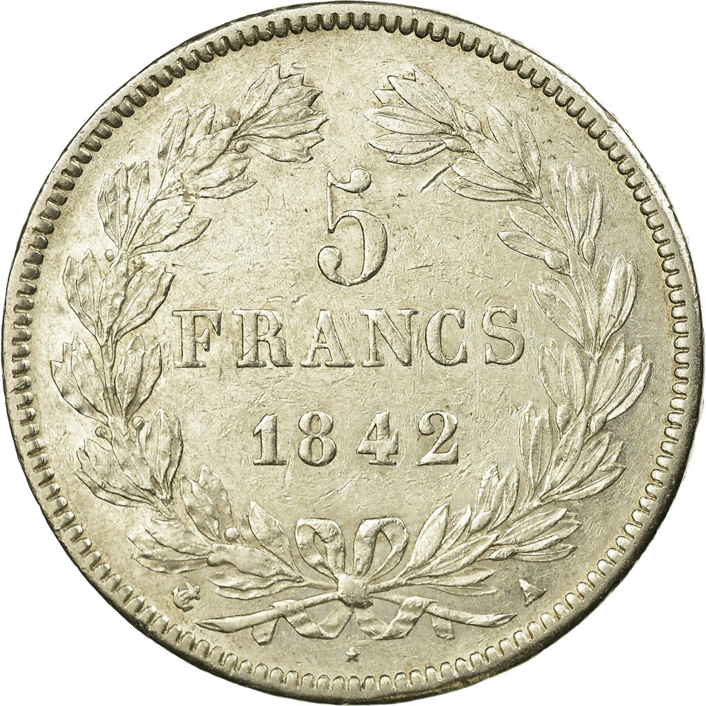 Coin, France, Louis-Philippe, 5 Francs, 1842, Paris, , Silver