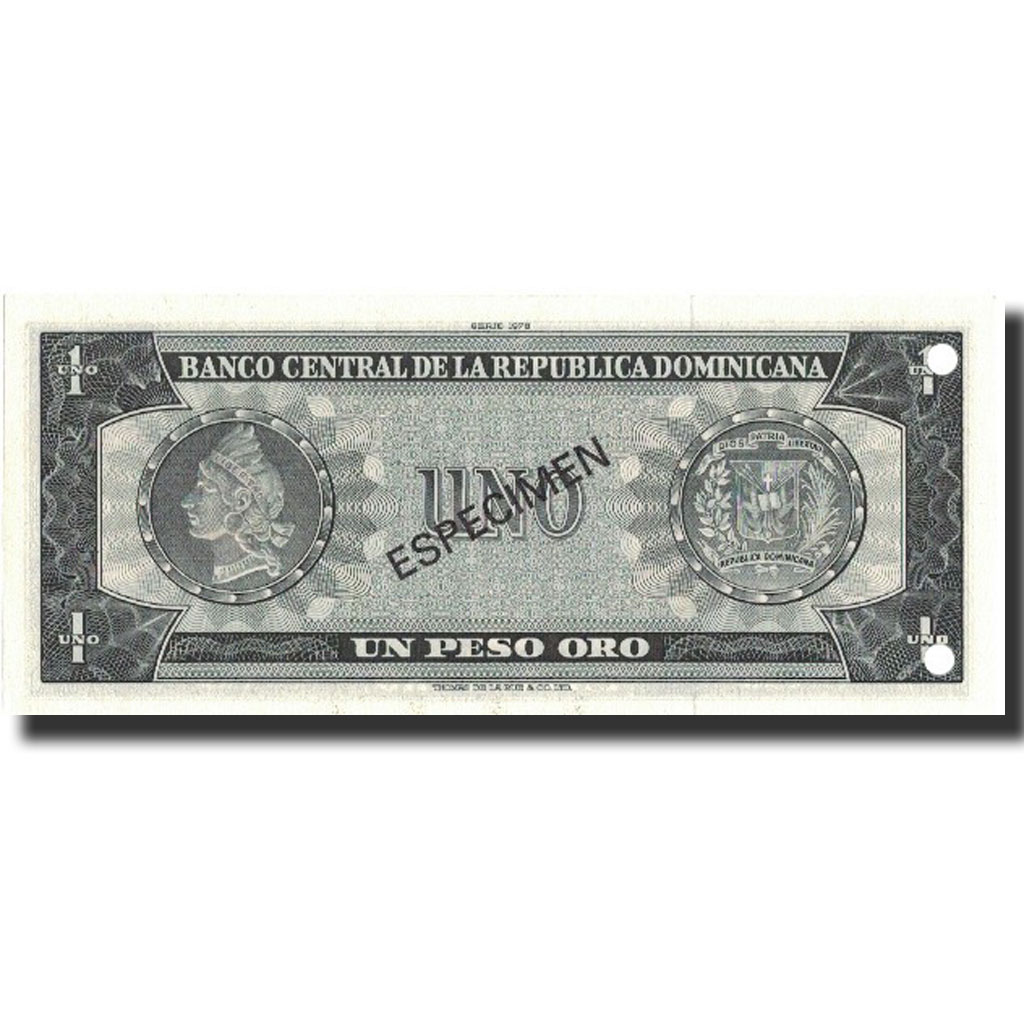 Banknote, Dominican Republic, 1 Peso Oro, 1978, 1978, Specimen, KM:116s