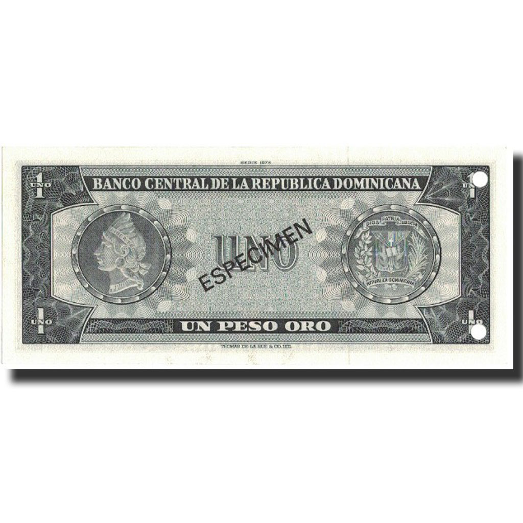 Banknote, Dominican Republic, 1 Peso Oro, 1978, 1978, Specimen, KM:116s