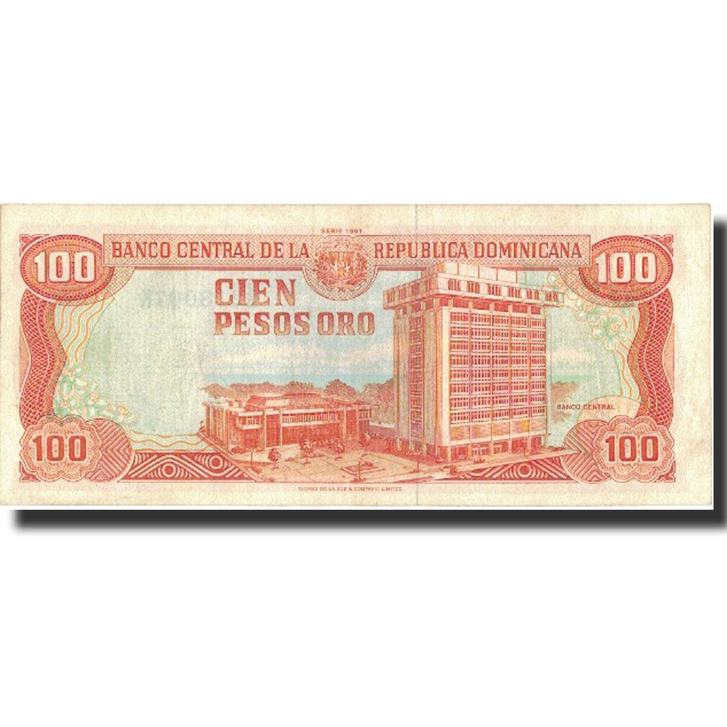 Banknote, Dominican Republic, 100 Pesos Oro, 1991, 1991, KM:136a, UNC(63)
