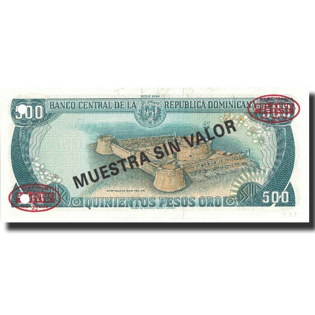Banknote, Dominican Republic, 500 Pesos Oro, 1994, 1994, Specimen, KM:137s2