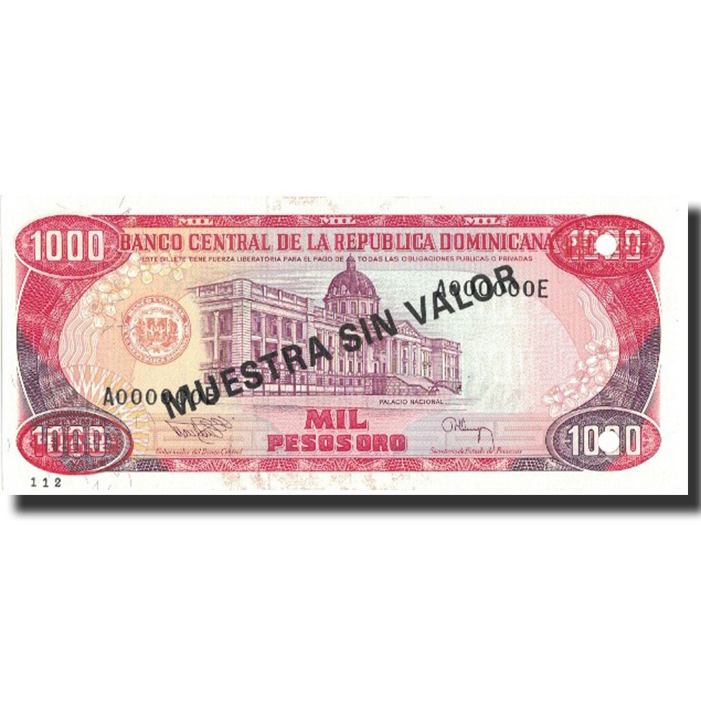 Banknote, Dominican Republic, 1000 Pesos Oro, 1994, 1994, KM:138s3, UNC(65-70)