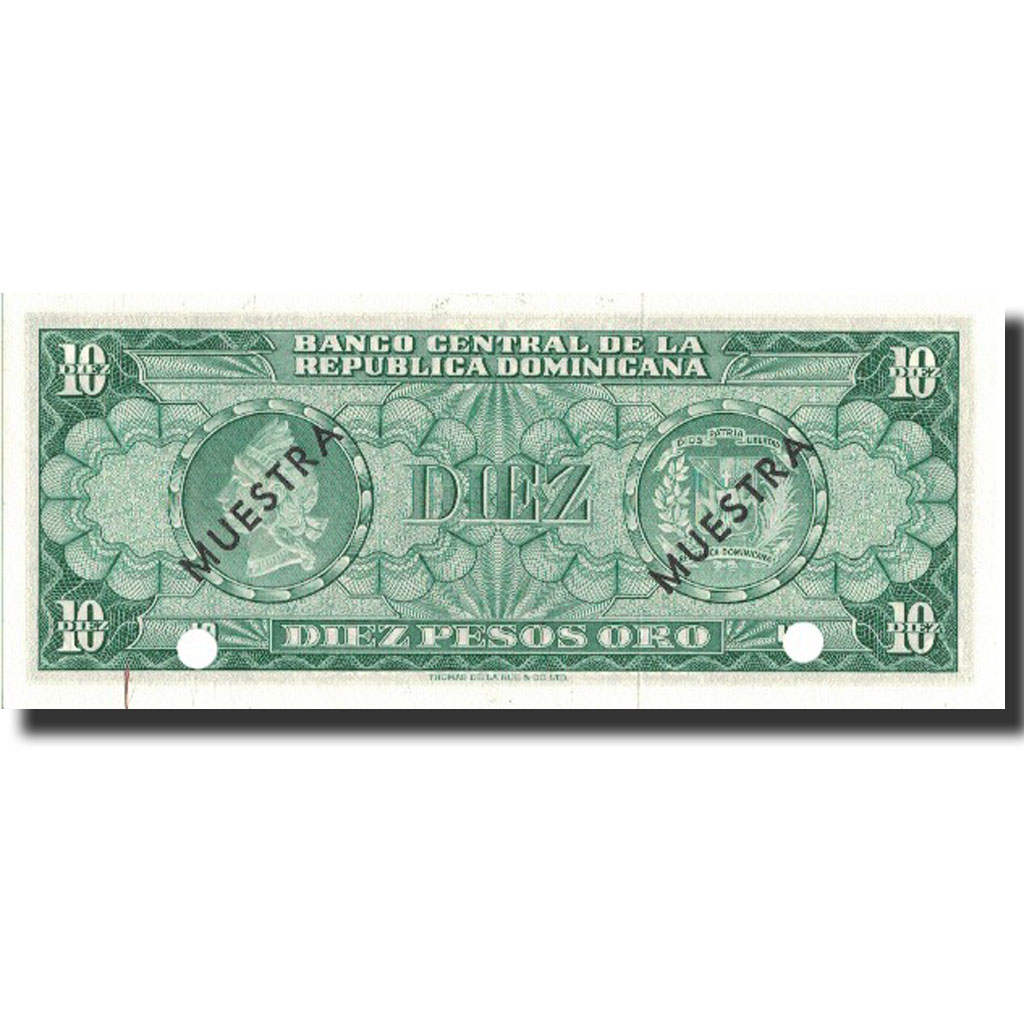 Banknote, Dominican Republic, 10 Pesos Oro, undated (1964-74), KM:101s2
